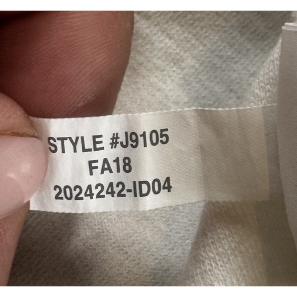 Texture Thread Madewell Wrap Top White Textured Knit Long Sleeve Cropped XS‎ - Picture 8 of 11